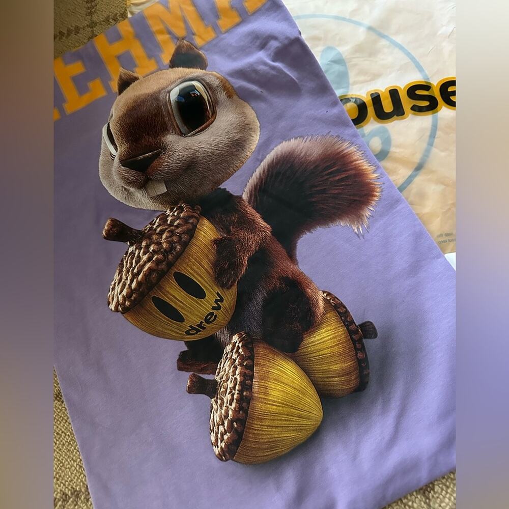 drewhouse Lavender 3D Sherman SS T-shirt -L -NWT